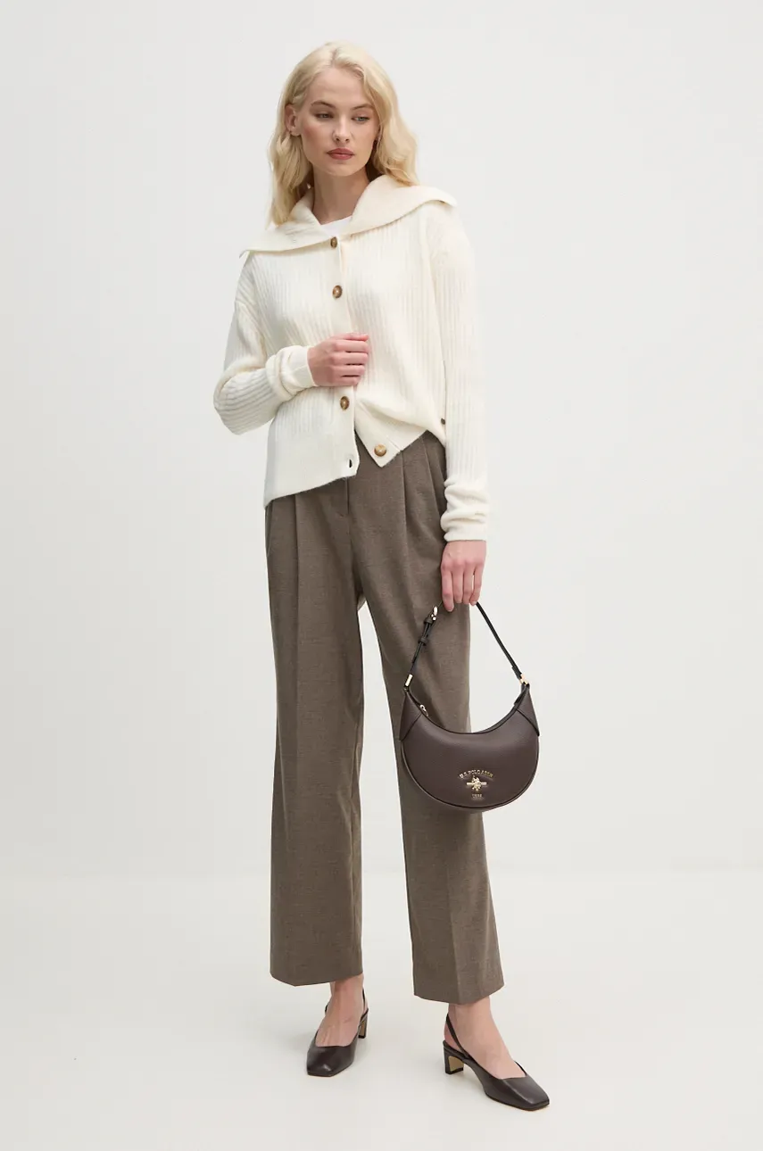 Кардиган с примесью шерсти Pepe Jeans IRMA CARDIGAN цвет бежевый PL702189 Кардиган с примесью шерсти Pepe Jeans IRMA CARDIGAN цвет бежевый PL702189