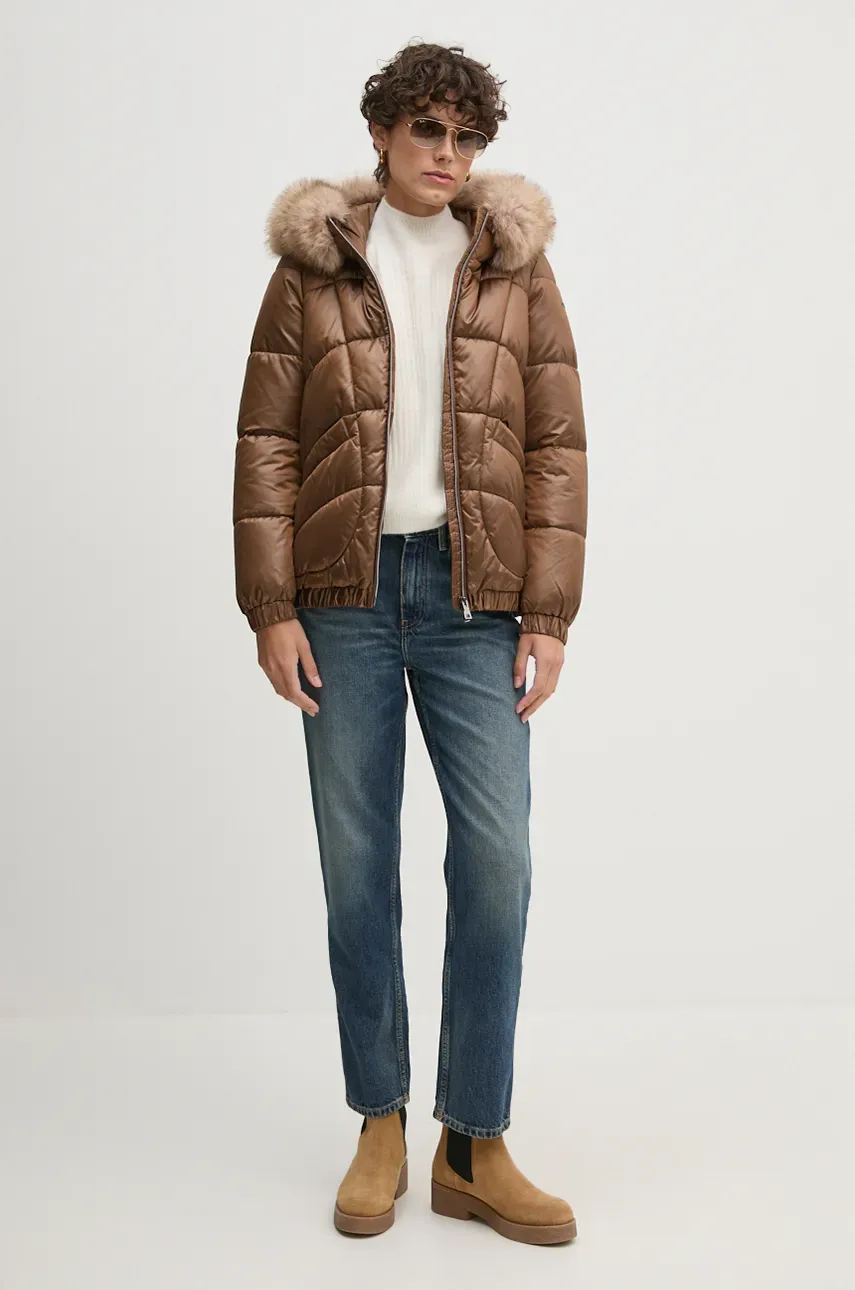 Свитер с примесью шерсти Pepe Jeans IRMA PERKINS женский цвет бежевый с полугольфом PL702191 Свитер с примесью шерсти Pepe Jeans IRMA PERKINS женский цвет бежевый с полугольфом PL702191