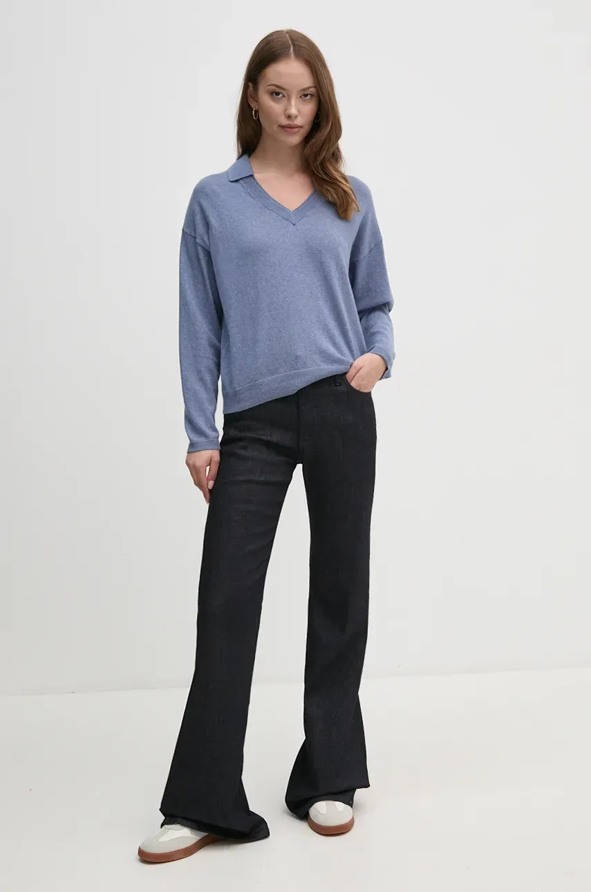 Свитер с примесью шерсти Pepe Jeans ISELA POLO женский лёгкий PL702222 Свитер с примесью шерсти Pepe Jeans ISELA POLO женский лёгкий PL702222