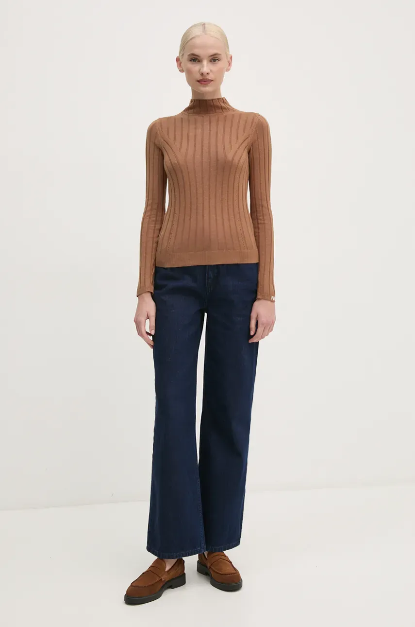 Свитер Pepe Jeans IZABEL TURTLENECK женский цвет бежевый PL702224 Свитер Pepe Jeans IZABEL TURTLENECK женский цвет бежевый PL702224