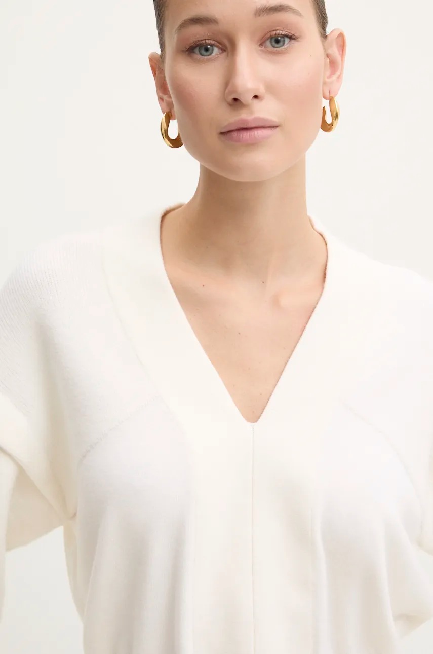 Μάλλινο πουλόβερ IRO γυναικείο, χρώμα: μπεζ, WM12AZURA φωτογραφία