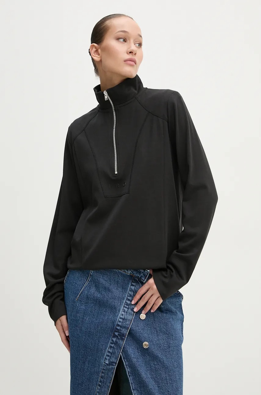 IRO bluza femei, culoarea negru, neted, WM16JEMIPA IRO bluza femei, culoarea negru, neted, WM16JEMIPA