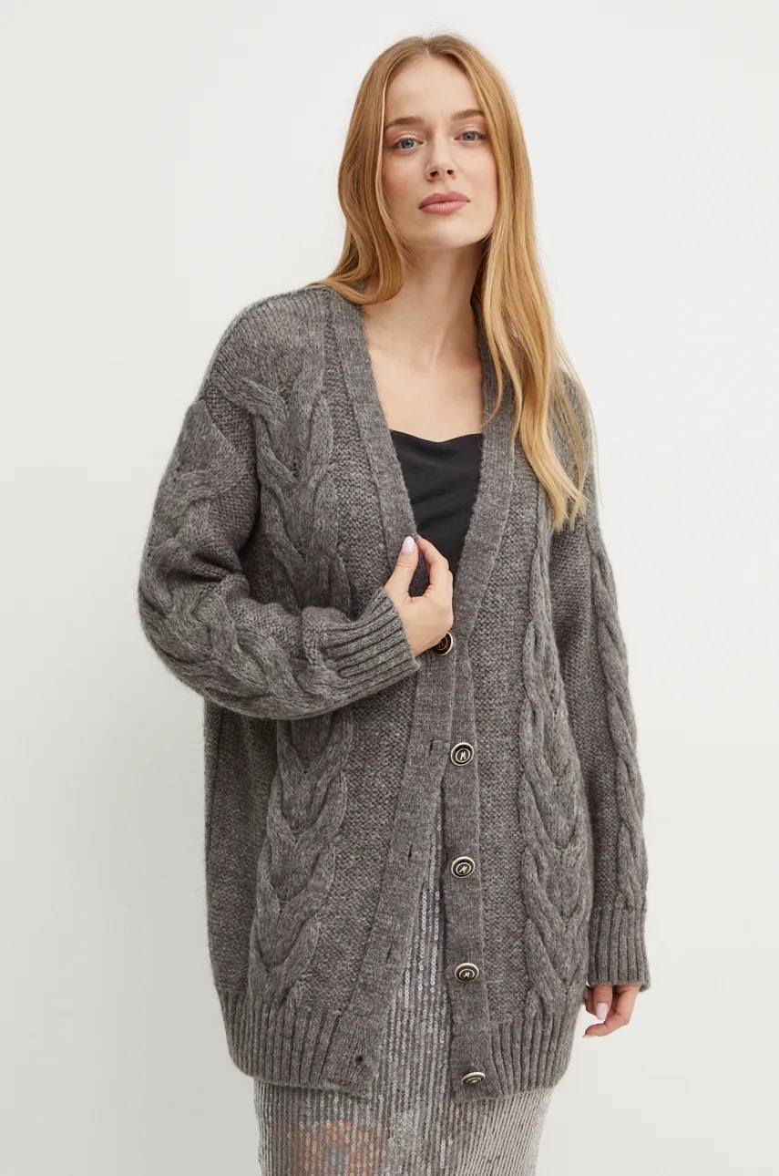 

Жилетка с вълна Marciano Guess GINNY в сиво от топла материя 4BGR53 5847Z, Сив