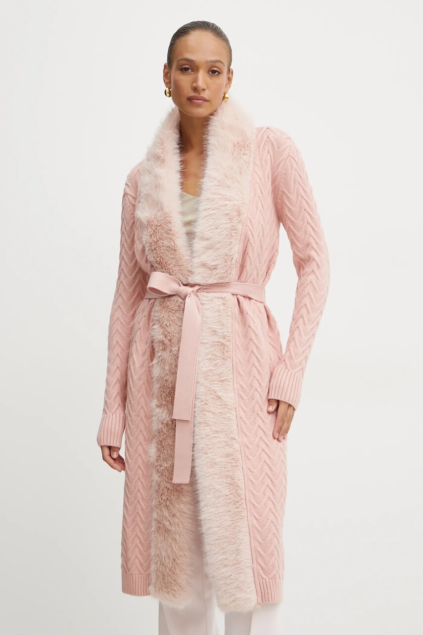 Levně Kardigan Marciano Guess PAULA dámský, bílá barva, hřejivý, 4BGR47 5618Z