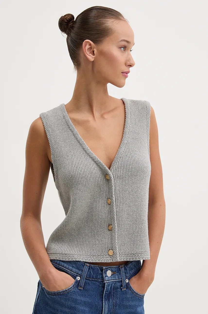 

Елек Abercrombie & Fitch в сиво KI150-4335, Сив