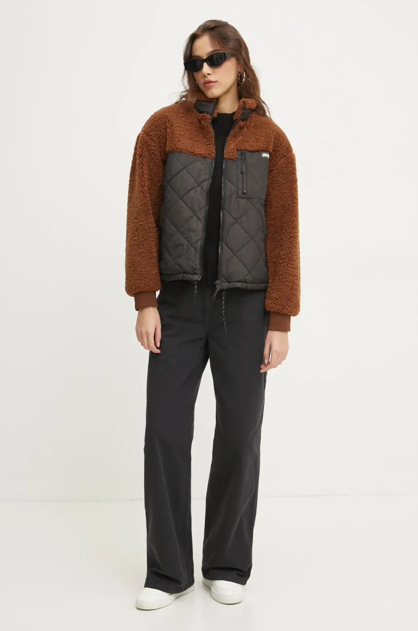 Свитер с примесью шерсти Superdry женский цвет чёрный с полугольфом W6110551A-02A Свитер с примесью шерсти Superdry женский цвет чёрный с полугольфом W6110551A-02A