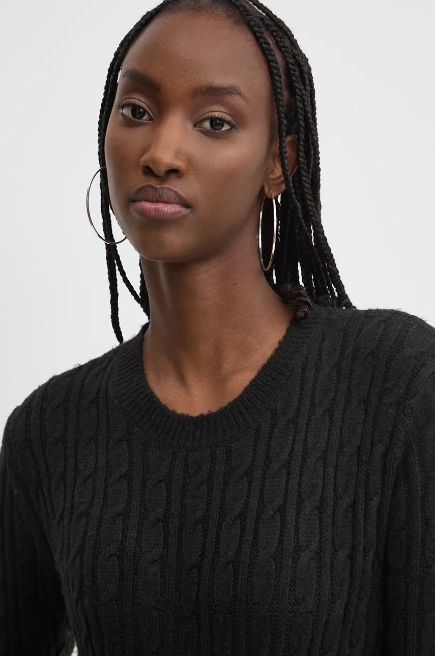 Πουλόβερ Superdry χρώμα: μαύρο, W6110565A-02A φωτογραφία