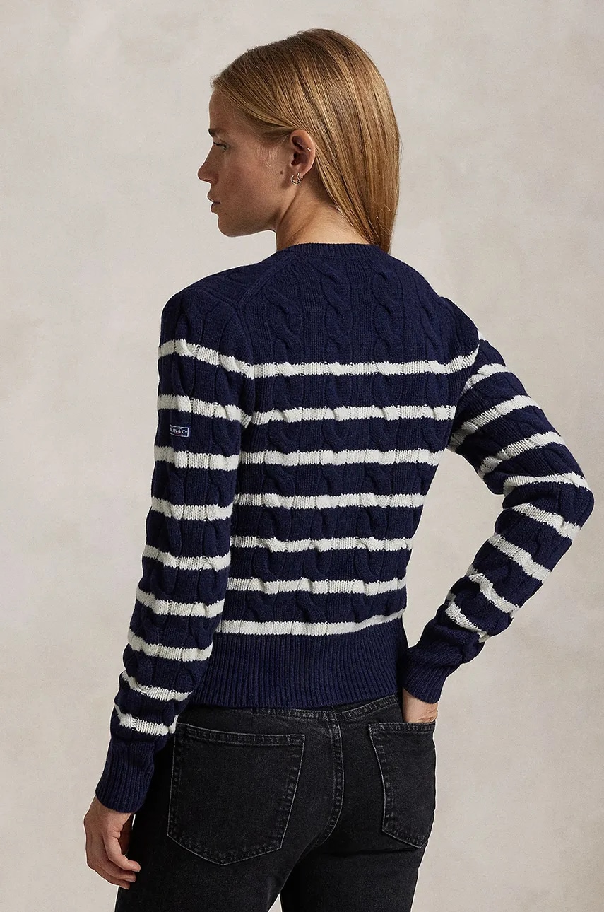 Шерстяной кардиган Polo Ralph Lauren цвет бежевый тёплый 211947909 Шерстяной кардиган Polo Ralph Lauren цвет бежевый тёплый 211947909