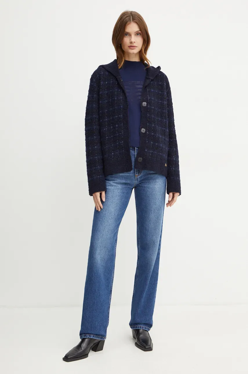 Свитер Twinset женский цвет фиолетовый лёгкий с полугольфом 242TP3722 Свитер Twinset женский цвет фиолетовый лёгкий с полугольфом 242TP3722