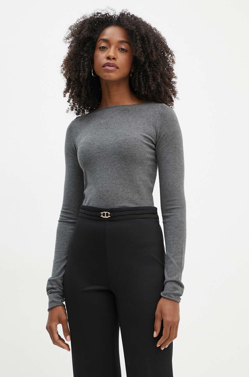 Marella pulover femei, culoarea gri, light, 2423366252200