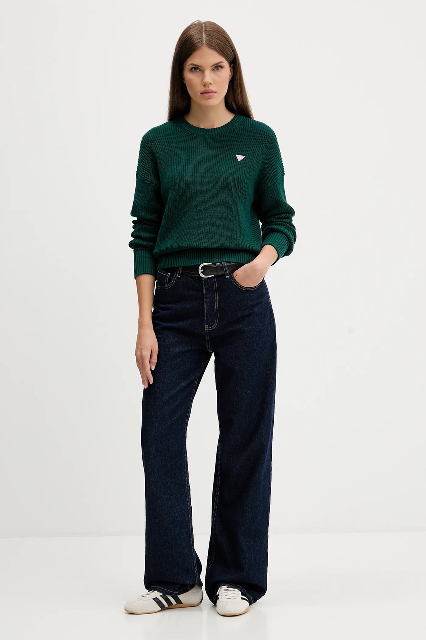 Хлопковый свитер Guess Jeans W4BR08 Z3HM1