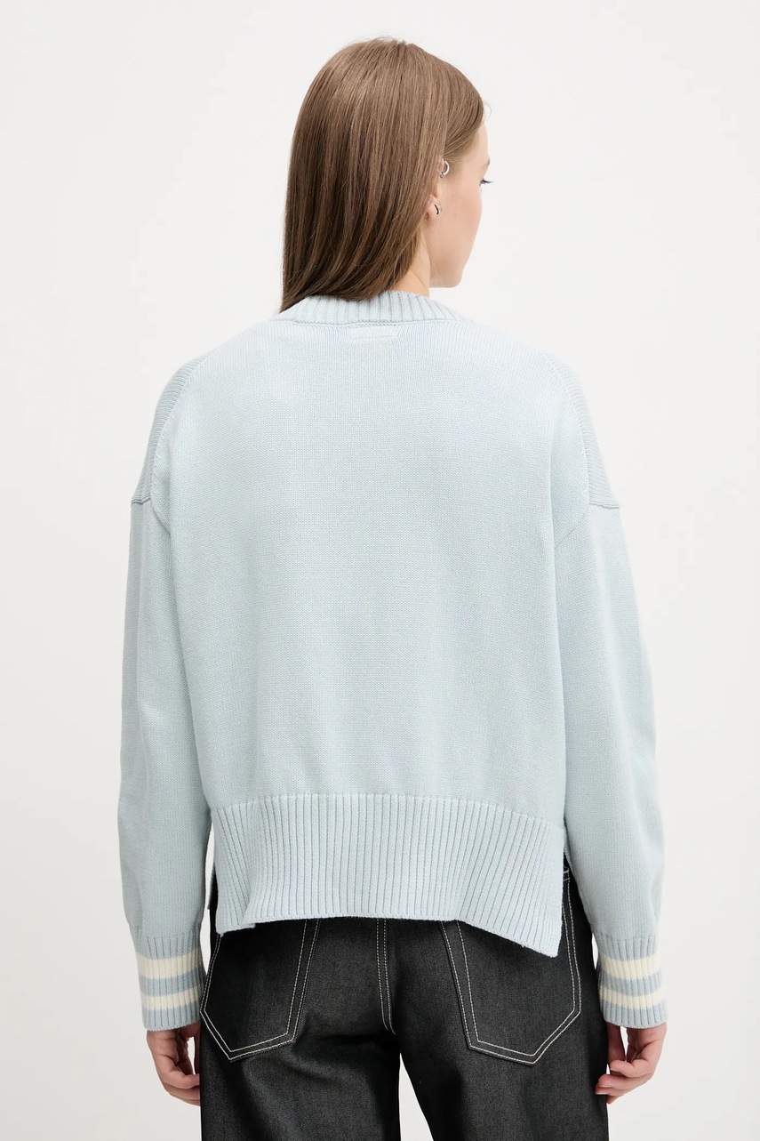 Βαμβακερή ζακέτα Guess Jeans χρώμα: μπλε, W4BR81 Z3HM1 φωτογραφία