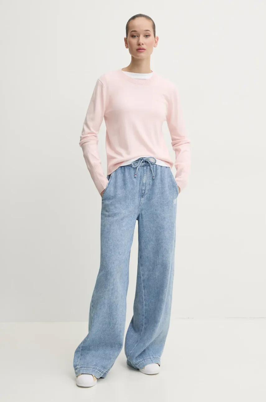 Свитер с примесью шерсти Guess Jeans женский цвет розовый W4BR83 Z3HO2 Свитер с примесью шерсти Guess Jeans женский цвет розовый W4BR83 Z3HO2