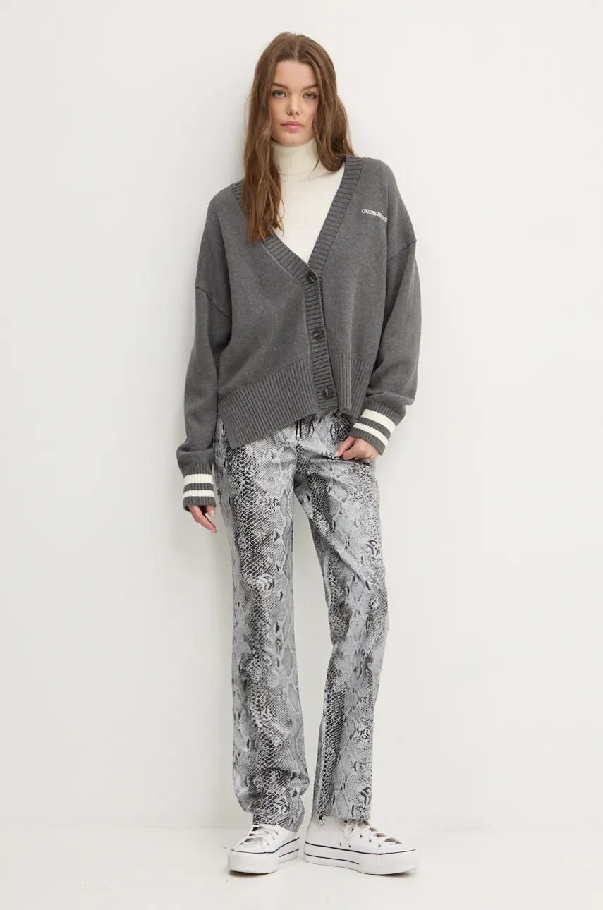 Свитер Guess Jeans женский цвет бежевый с гольфом W4BR15 Z3HO2 Свитер Guess Jeans женский цвет бежевый с гольфом W4BR15 Z3HO2