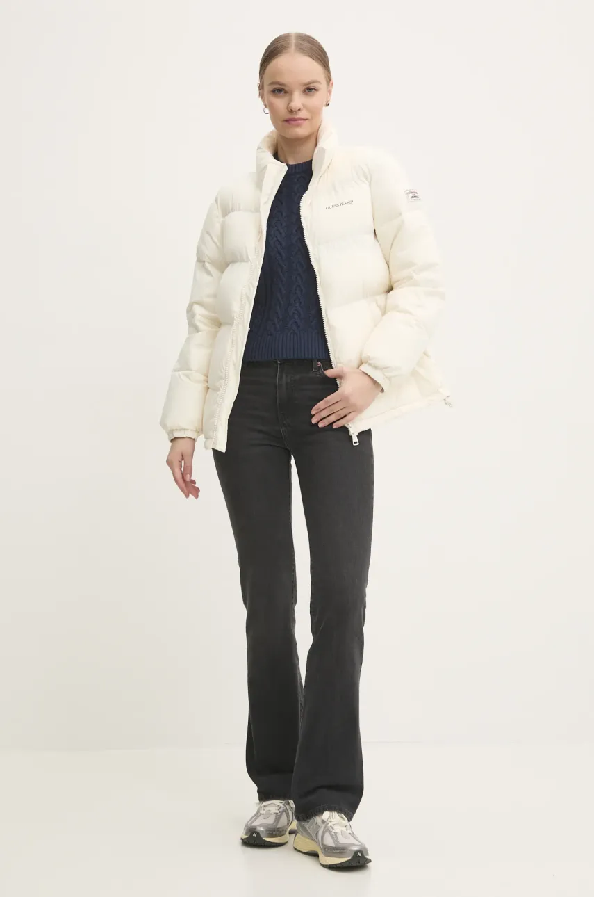 Свитер с примесью шерсти Guess Jeans женский цвет синий W4BR13 Z3HN2 Свитер с примесью шерсти Guess Jeans женский цвет синий W4BR13 Z3HN2