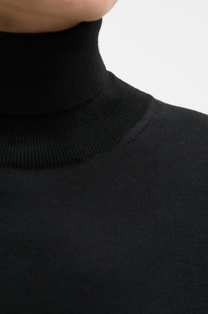 Μάλλινο πουλόβερ AERON γυναικείο, χρώμα: μαύρο, CRTO545528 φωτογραφία