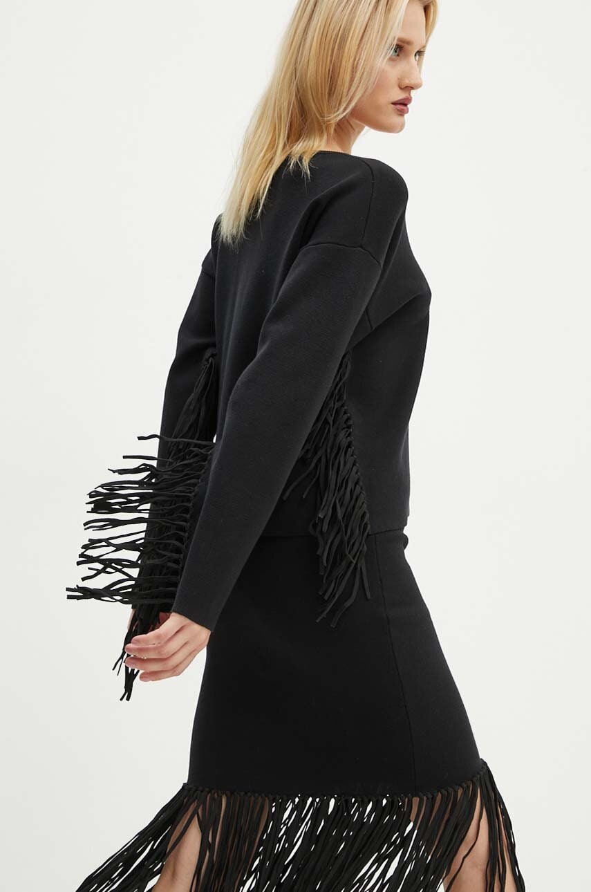 MUNTHE pulover TAGILLU femei, culoarea negru, light, 243161524376 MUNTHE pulover TAGILLU femei, culoarea negru, light, 243161524376