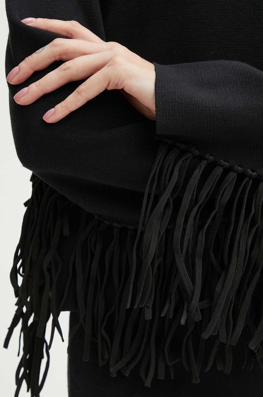 Πουλόβερ MUNTHE TAGILLU χρώμα: μαύρο, 243161524376 φωτογραφία