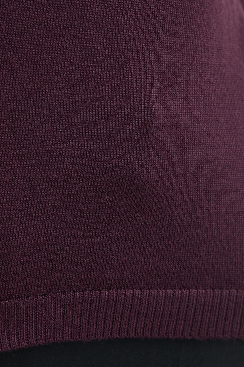 Вовняний светр Sisley жіночий колір фіолетовий легкий півгольф 11BAM105P 