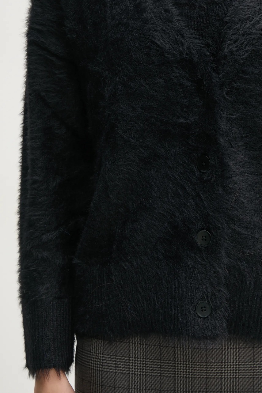 Πλεκτή ζακέτα Sisley χρώμα: μαύρο, 19VBM602B φωτογραφία