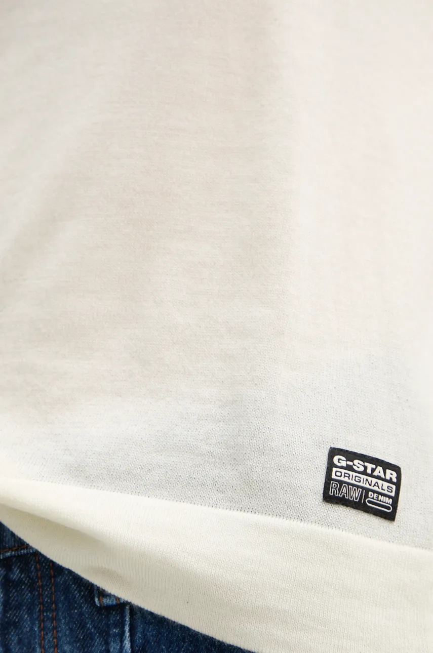 Вовняний светр G-Star Raw жіночий колір бежевий легкий D25509-D847 