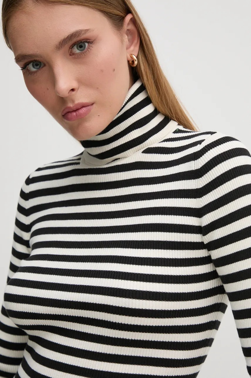 Πουλόβερ Calvin Klein Jeans χρώμα: άσπρο, J20J224225 φωτογραφία