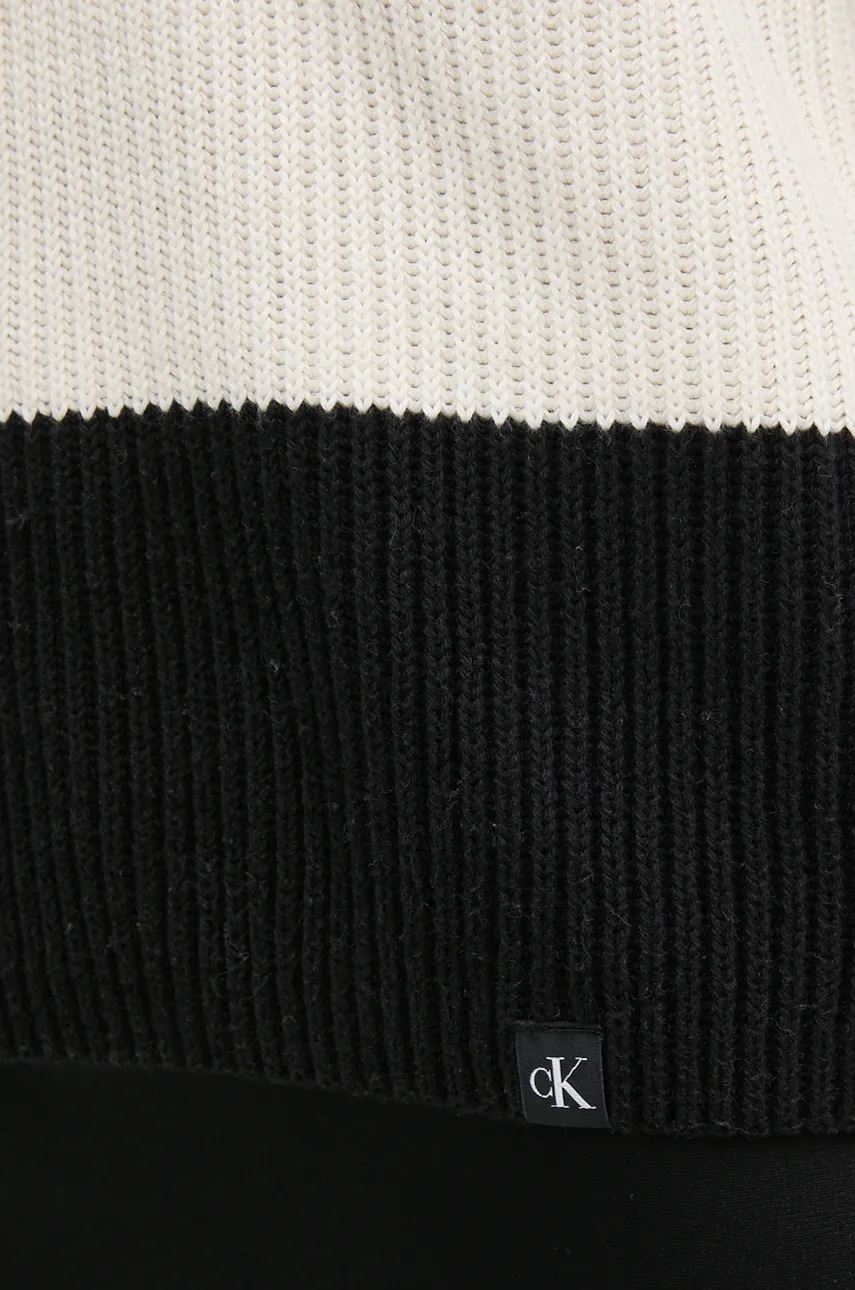 Βαμβακερό γιλέκο Calvin Klein Jeans χρώμα: μαύρο, J20J224663 φωτογραφία