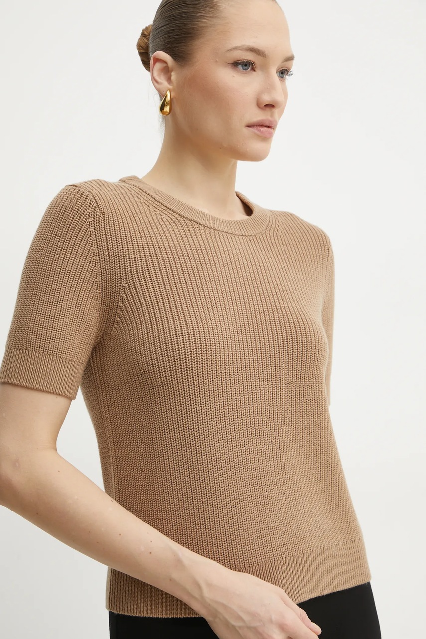 

Вълнен пуловер MICHAEL Michael Kors дамски в зелено MF4612JF2G, Бежов