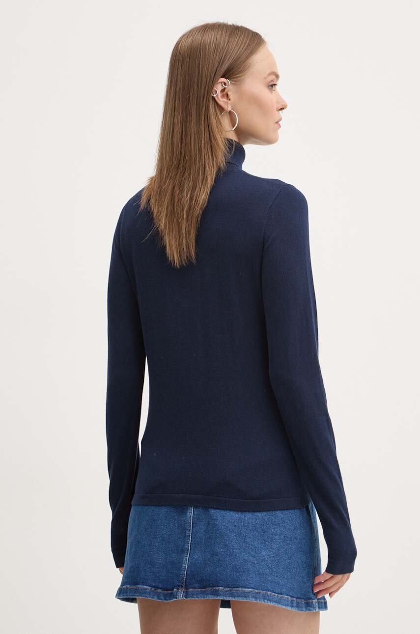 Tommy Jeans pulóver női, sötétkék, garbónyakú, DW0DW19686 termék 2. képe