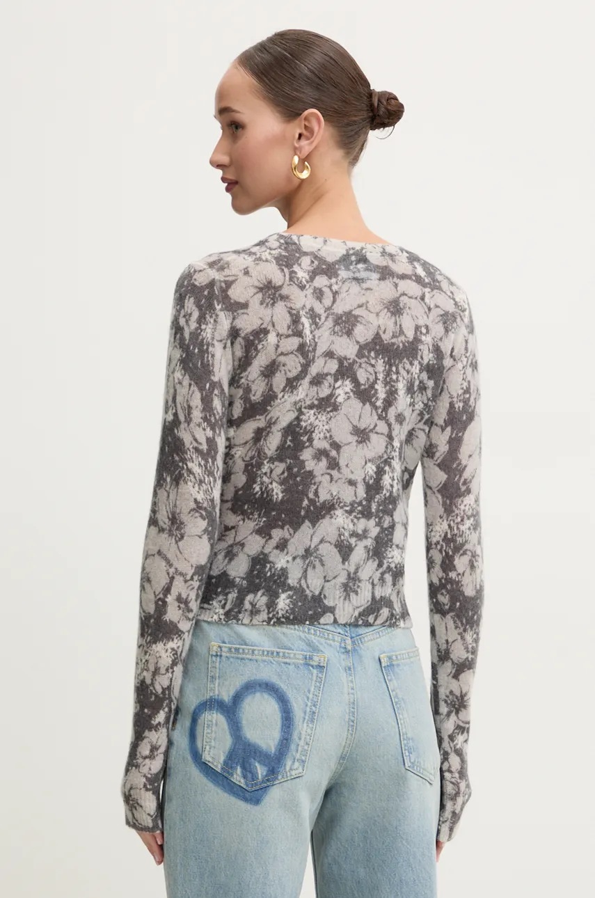 Вовняний светр Moschino Jeans жіночий колір сірий легкий A0918 8704 