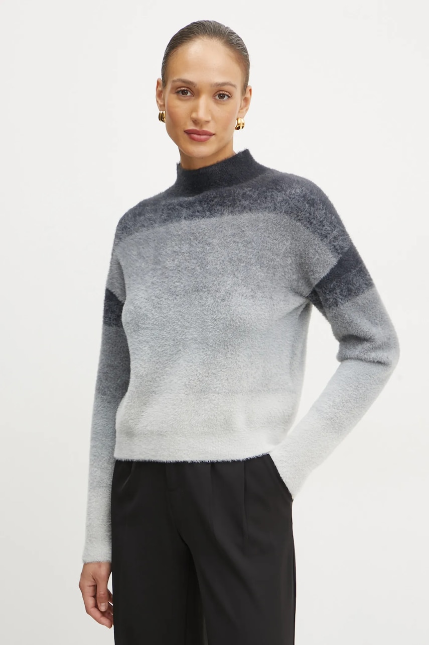 Morgan pulover MDYE femei, culoarea gri, cu turtleneck, MDYE Morgan pulover MDYE femei, culoarea gri, cu turtleneck, MDYE