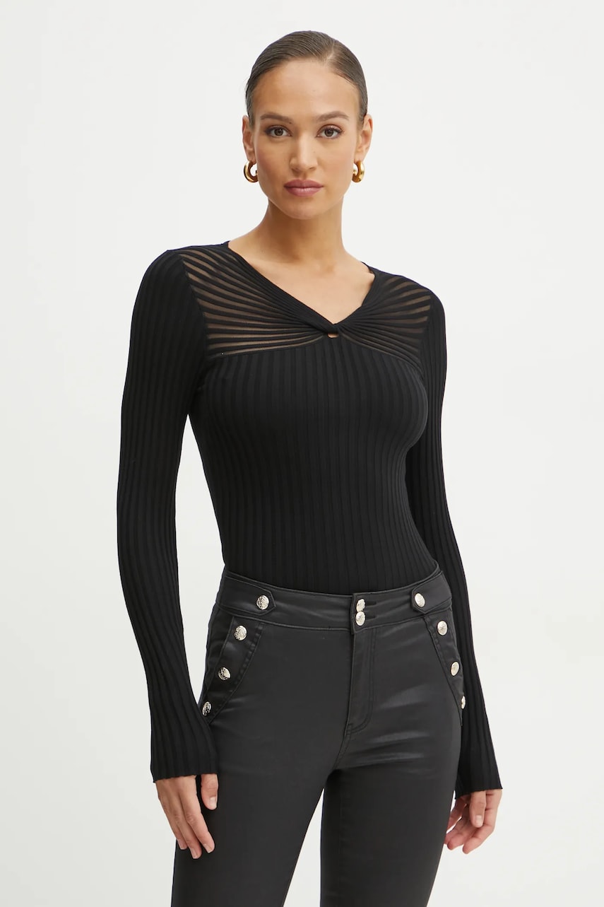 Morgan pulover MGANZA femei, culoarea negru, light, MGANZA Morgan pulover MGANZA femei, culoarea negru, light, MGANZA