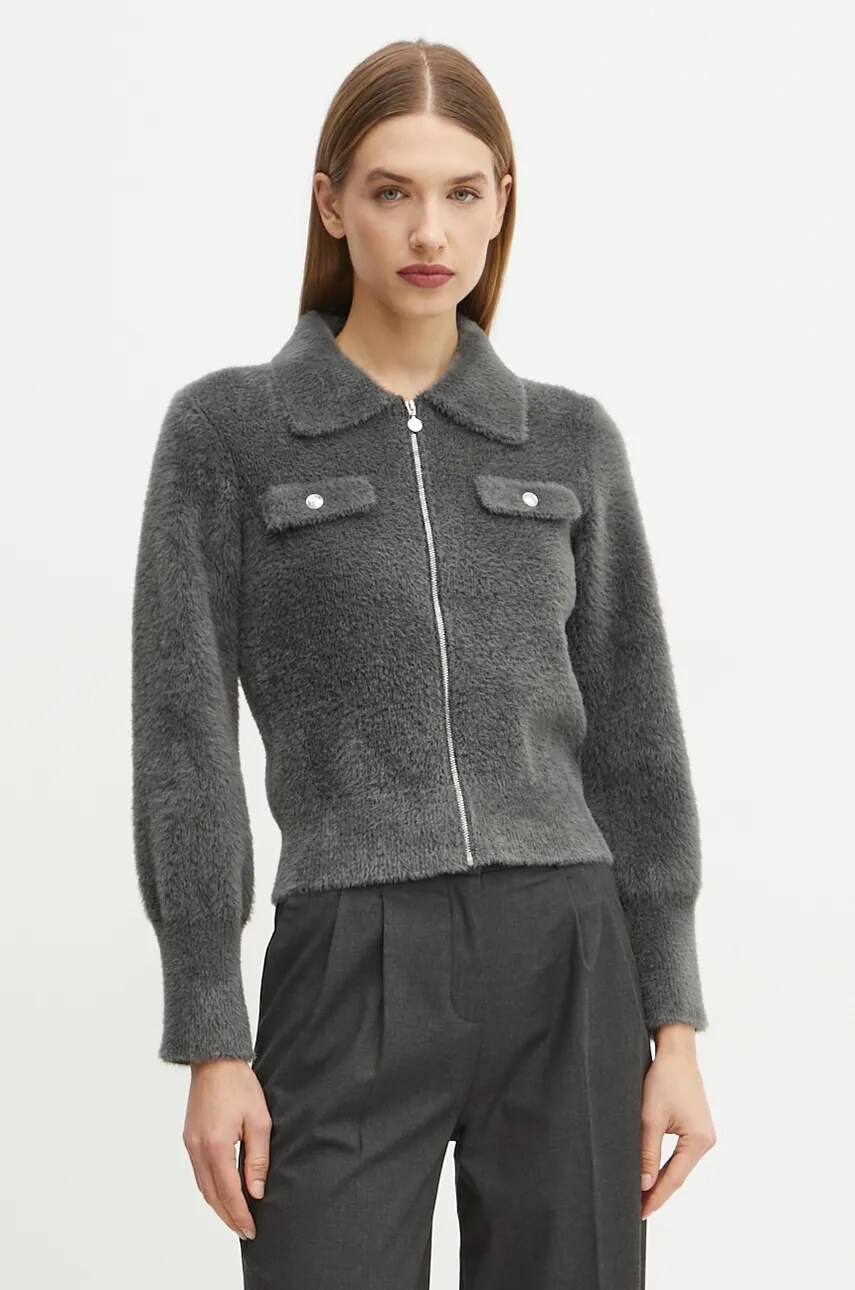 Morgan cardigan MDOMI femei, culoarea gri, light, MDOMI