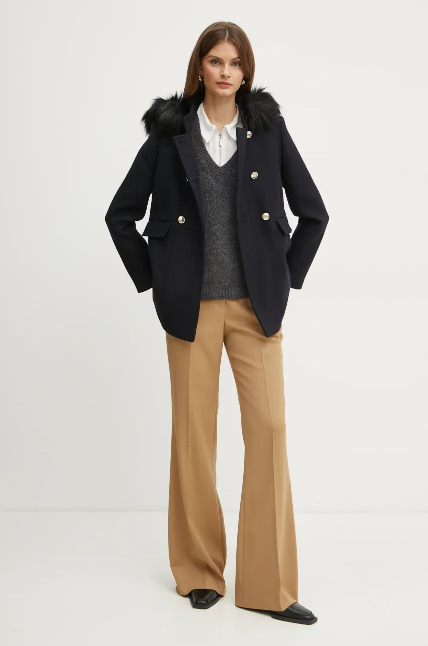 Жилетка с примесью шерсти Morgan MPLUIE цвет серый  MPLUIE Жилетка с примесью шерсти Morgan MPLUIE цвет серый  MPLUIE