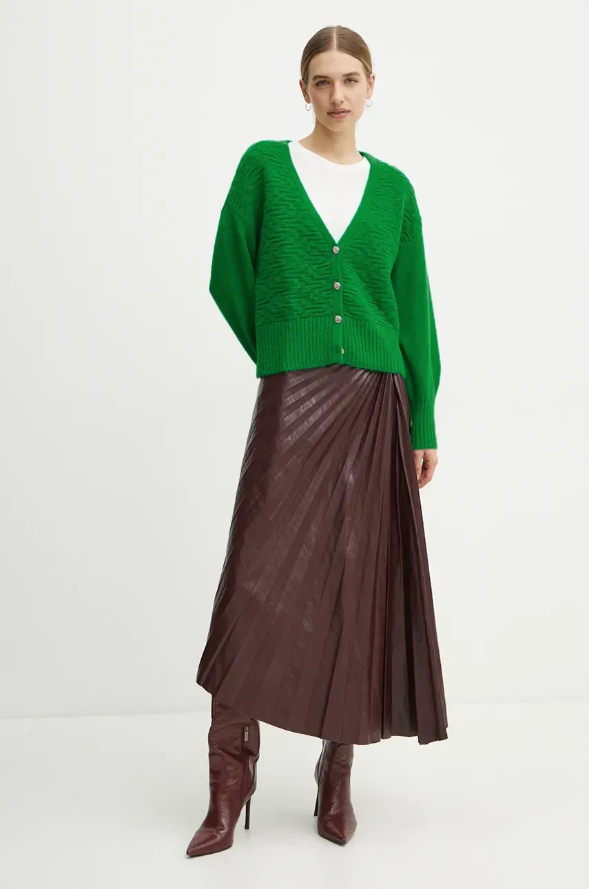 Кардиган с примесью шерсти Morgan MSOURI цвет зелёный MSOURI Кардиган с примесью шерсти Morgan MSOURI цвет зелёный MSOURI