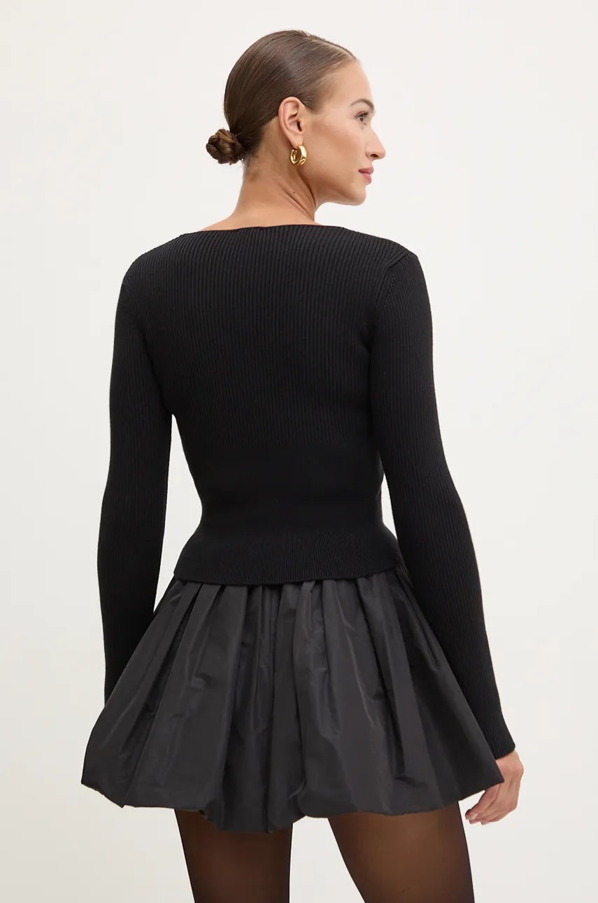 Μάλλινο πουλόβερ Patou γυναικείο, χρώμα: μαύρο, KN1878009 φωτογραφία