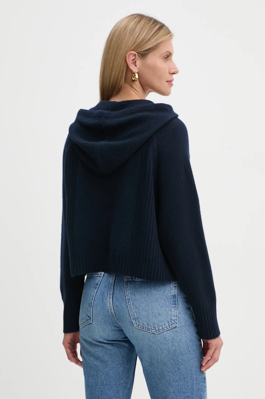 Πουλόβερ κασμίρ FROM FUTURE χρώμα: ναυτικό μπλε, WPH02130 φωτογραφία