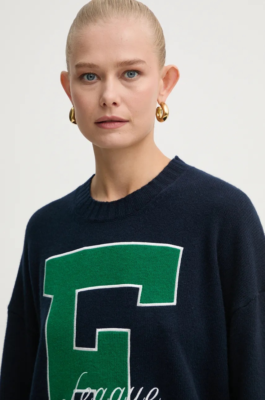 Πουλόβερ κασμίρ FROM FUTURE χρώμα: ναυτικό μπλε, WPR02211 φωτογραφία