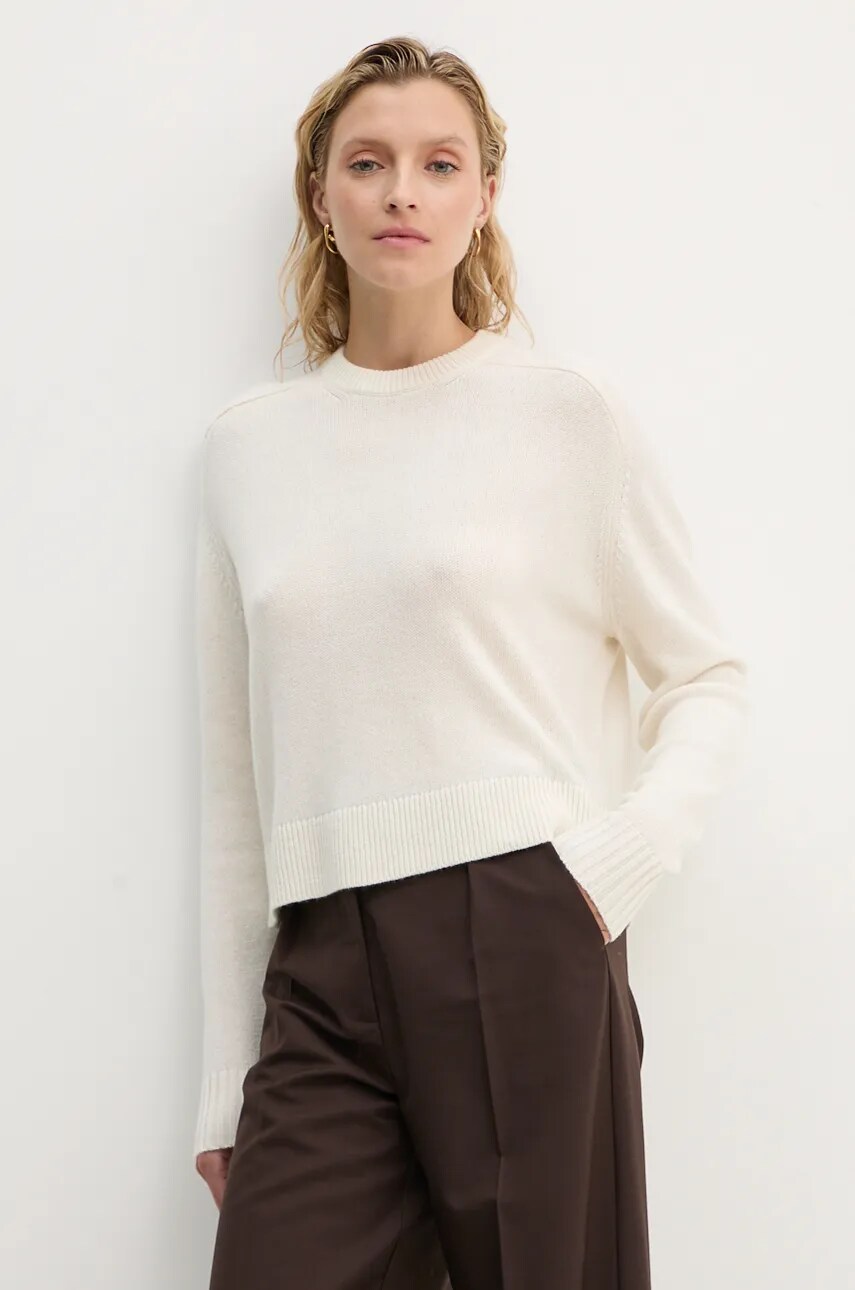 Theory pulover de casmir culoarea bej, light, O0818703
