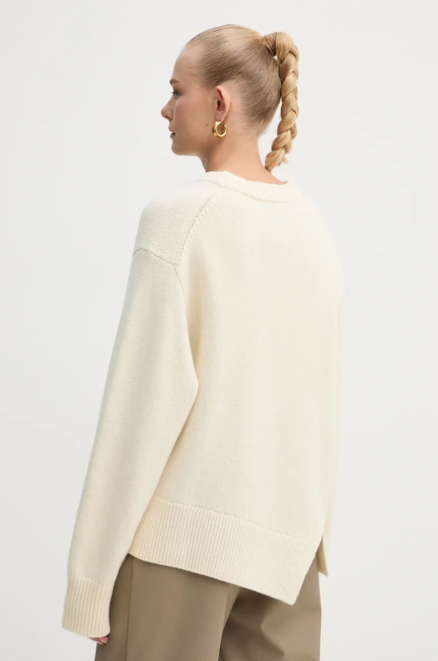 Μάλλινο πουλόβερ AERON γυναικείο, χρώμα: μπεζ, PU278545 φωτογραφία