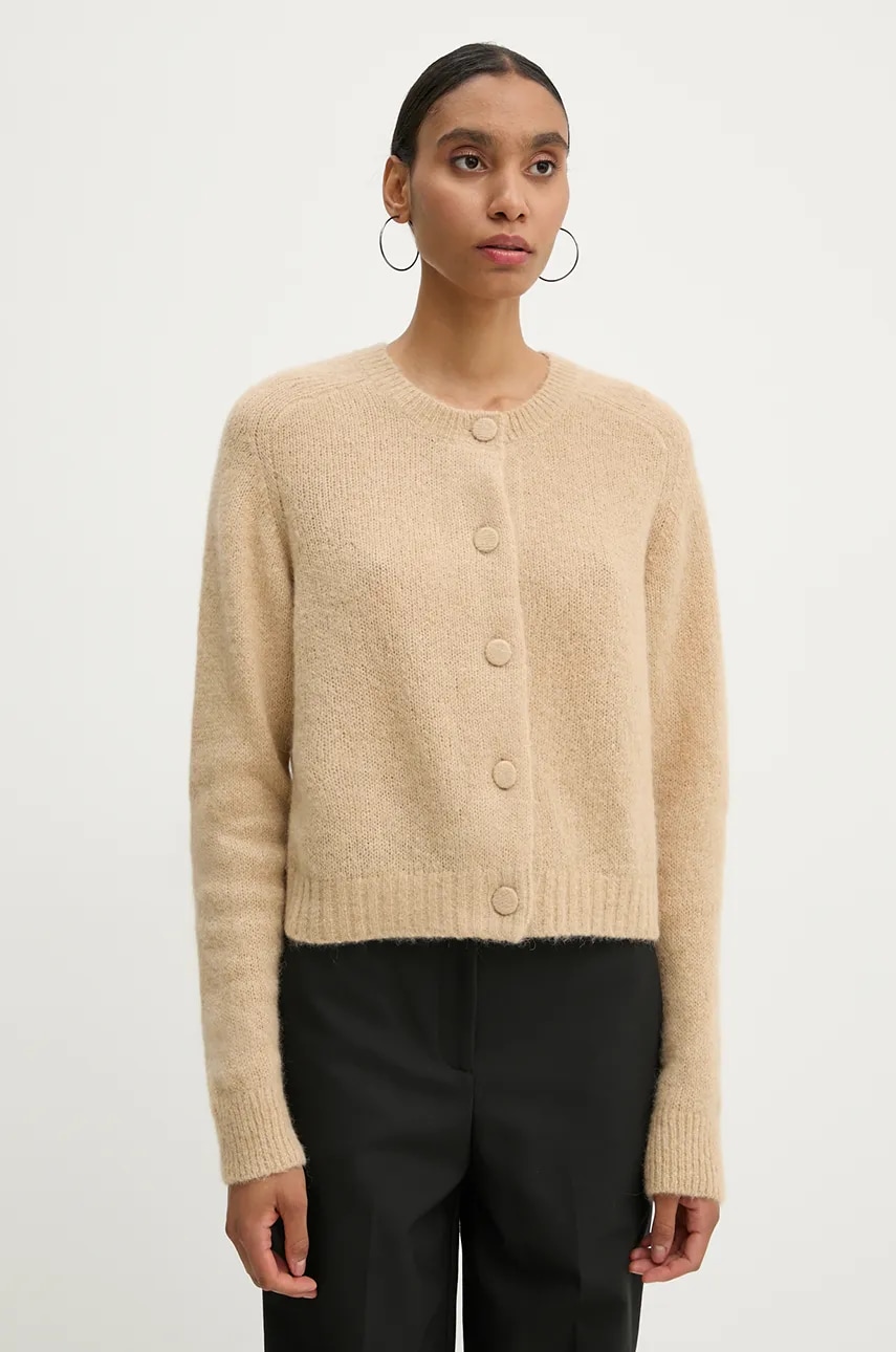 A.L.C. cardigan din lână Lanie culoarea bej, 7SWCA00211