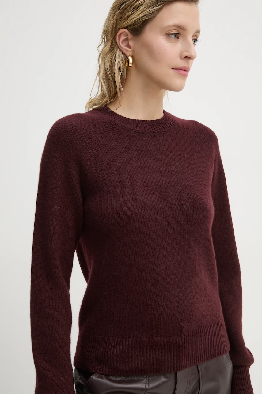 A.L.C. pulover de casmir Ashtyn culoarea bordo, light, 7SWPO01029 A.L.C. pulover de casmir Ashtyn culoarea bordo, light, 7SWPO01029