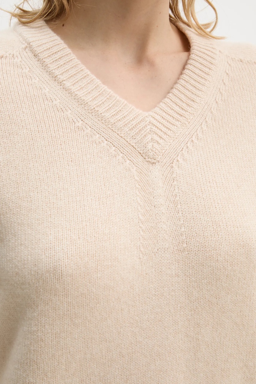 Πουλόβερ κασμίρ A.L.C. Calven χρώμα: μπεζ, 7SWPO01027 φωτογραφία