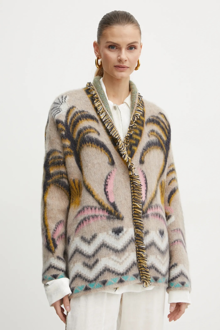 

Вълнена жилетка Forte Forte в бежово 13365_my knit, Бежов