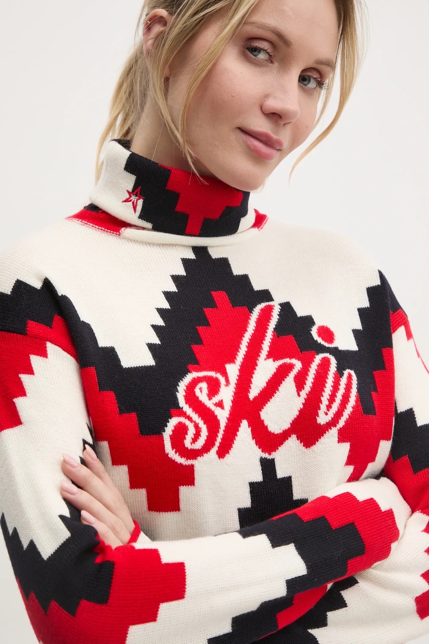 Perfect Moment πουλόβερ Chevron χρώμα: μπεζ, γυναικείο W3001096 φωτογραφία