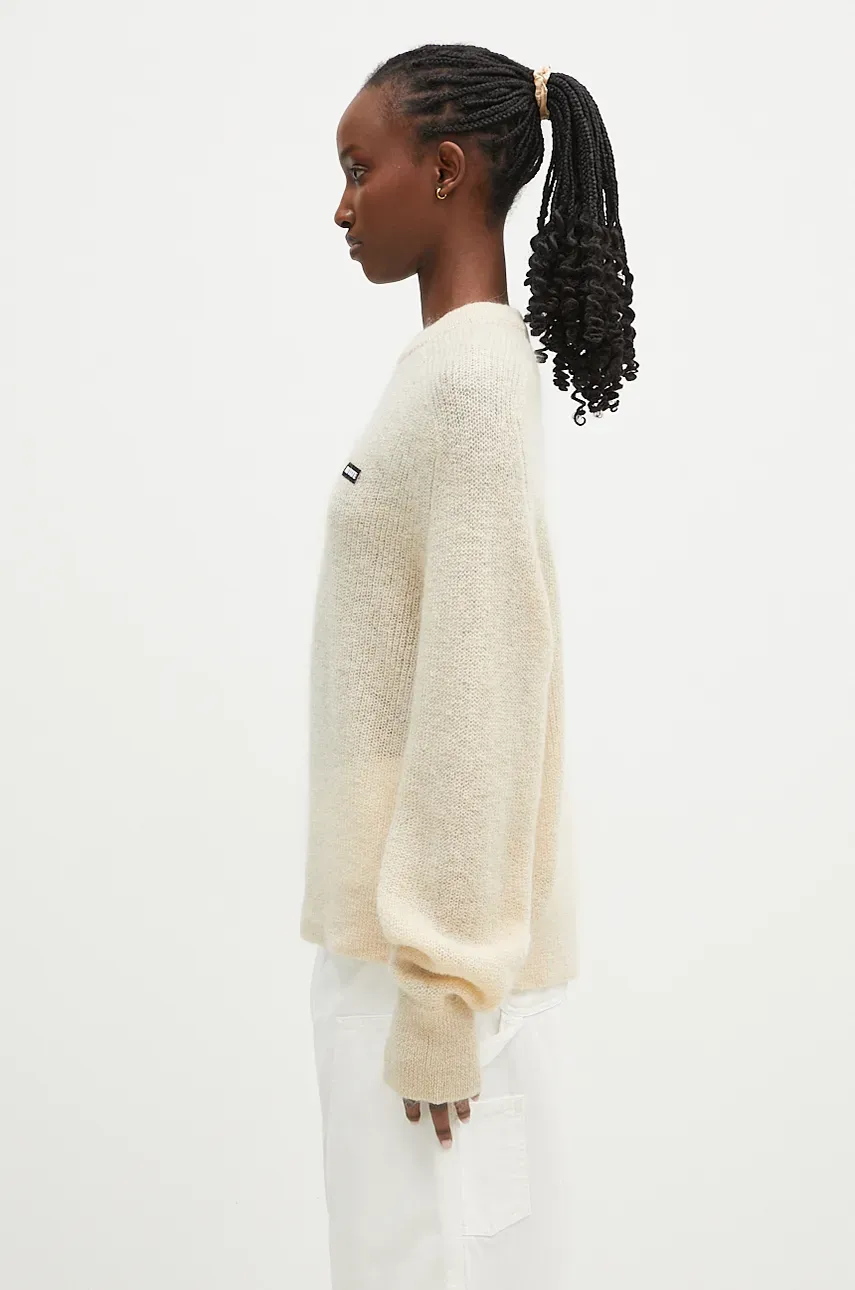 Шерстяной свитер Rotate Light Knit Logo женский цвет бежевый лёгкий 1128671876 Шерстяной свитер Rotate Light Knit Logo женский цвет бежевый лёгкий 1128671876