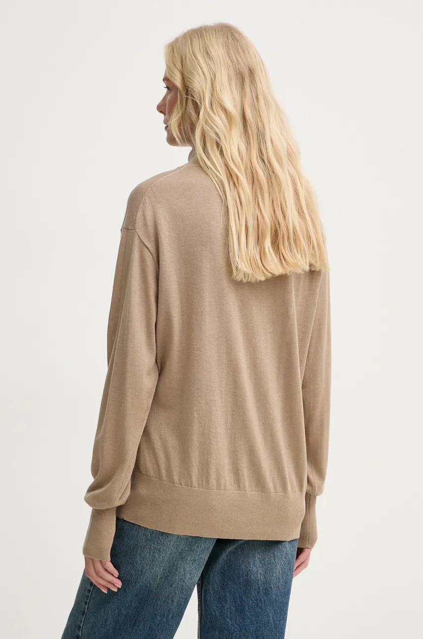 Πουλόβερ με προσθήκη μαλλιού By Malene Birger MOHSEN γυναικείο, χρώμα: μπεζ, Q72551001 φωτογραφία