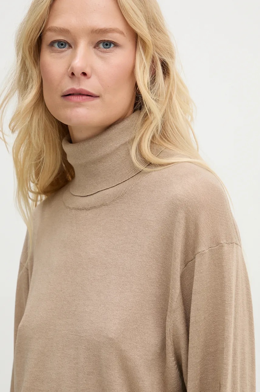 Πουλόβερ με προσθήκη μαλλιού By Malene Birger MOHSEN γυναικείο, χρώμα: μπεζ, Q72551001 φωτογραφία