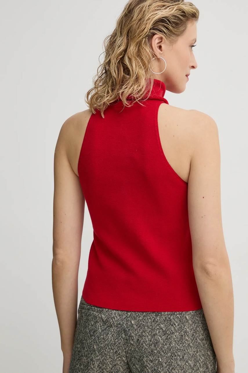 Βαμβακερό γιλέκο G-Star χρώμα: κόκκινο, D26410-D487 φωτογραφία