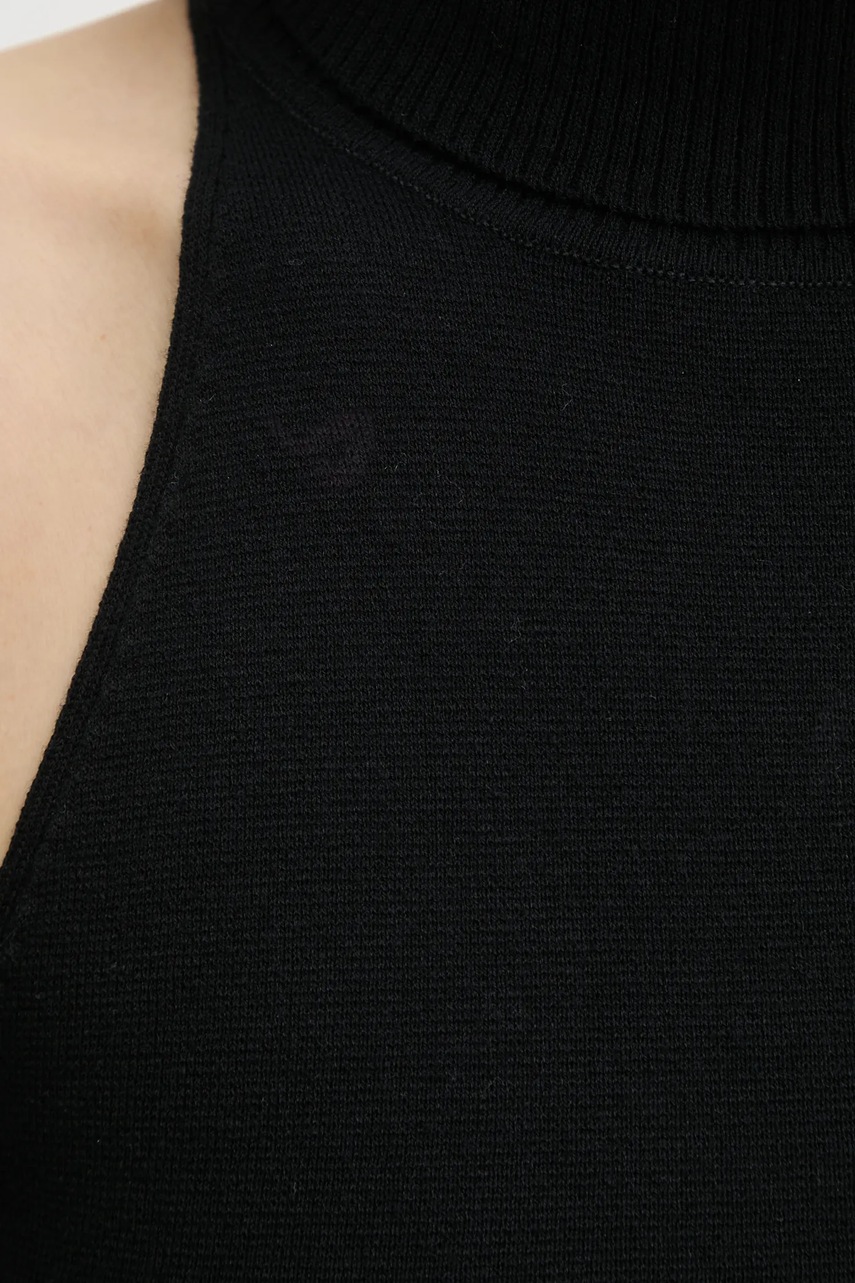 Βαμβακερό γιλέκο G-Star χρώμα: μαύρο, D26410-D487 φωτογραφία